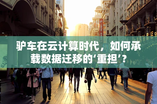 驴车在云计算时代，如何承载数据迁移的‘重担’？