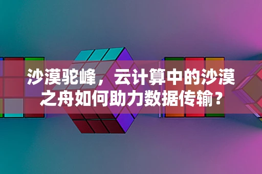 沙漠驼峰，云计算中的沙漠之舟如何助力数据传输？