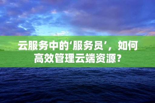 云服务中的‘服务员’，如何高效管理云端资源？