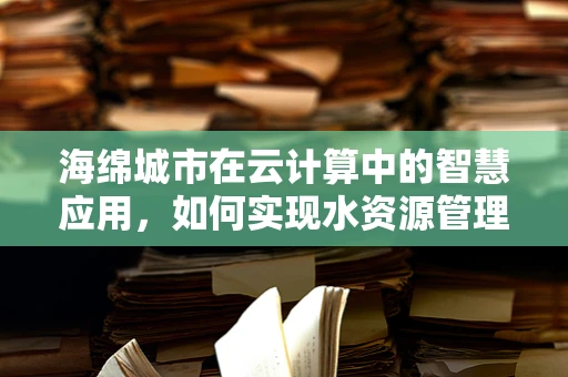 海绵城市在云计算中的智慧应用，如何实现水资源管理的‘弹性’？