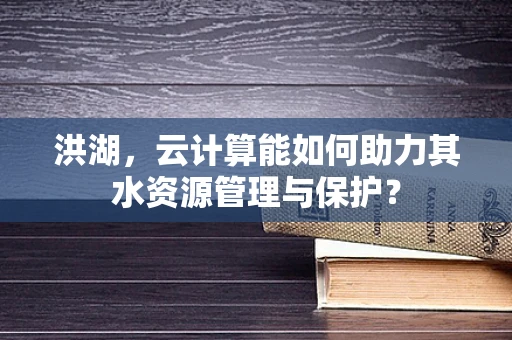 洪湖，云计算能如何助力其水资源管理与保护？