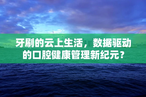 牙刷的云上生活，数据驱动的口腔健康管理新纪元？