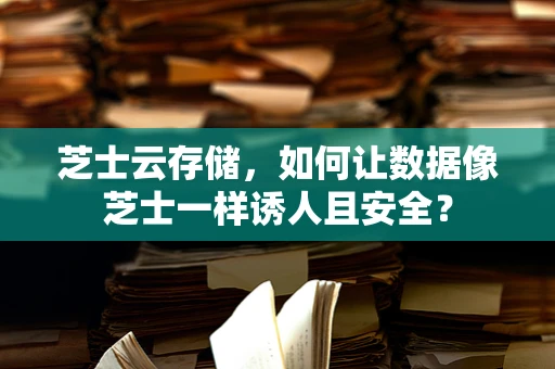 芝士云存储，如何让数据像芝士一样诱人且安全？