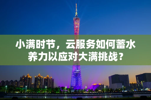 小满时节，云服务如何蓄水养力以应对大满挑战？