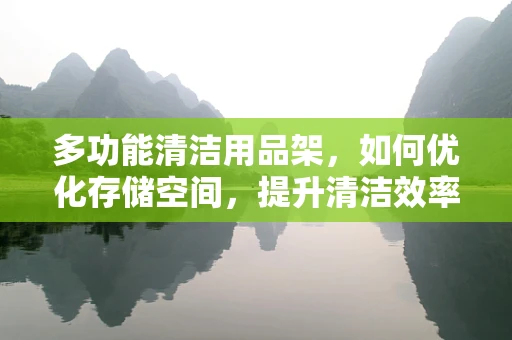 多功能清洁用品架，如何优化存储空间，提升清洁效率？