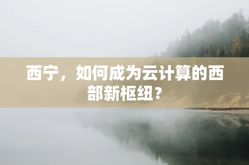 西宁，如何成为云计算的西部新枢纽？