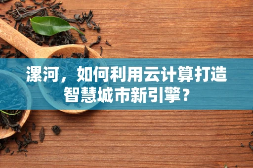 漯河，如何利用云计算打造智慧城市新引擎？