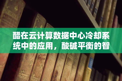 醋在云计算数据中心冷却系统中的应用，酸碱平衡的智慧之选？