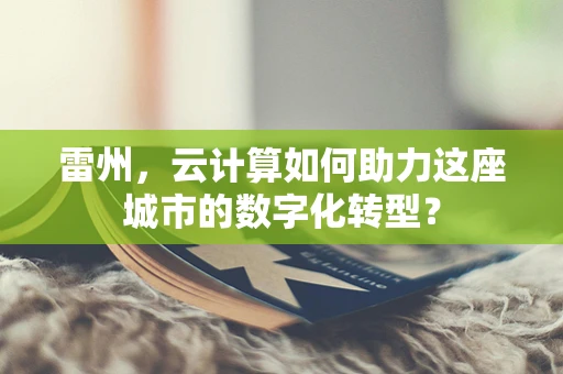 雷州，云计算如何助力这座城市的数字化转型？