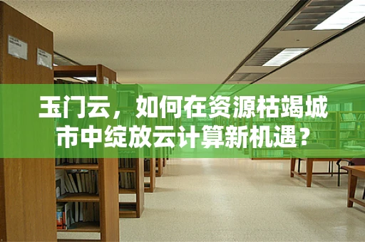 玉门云，如何在资源枯竭城市中绽放云计算新机遇？