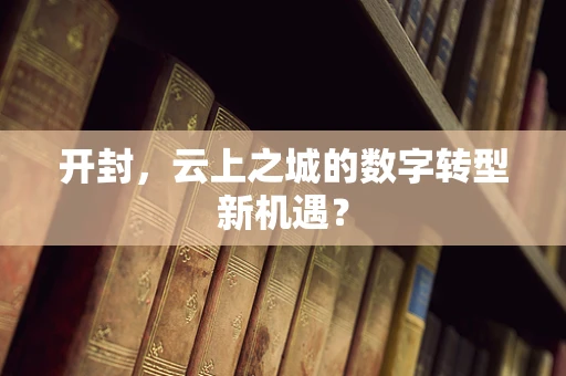 开封，云上之城的数字转型新机遇？