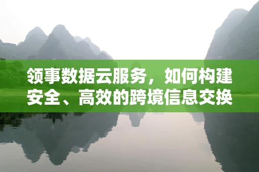 领事数据云服务，如何构建安全、高效的跨境信息交换平台？