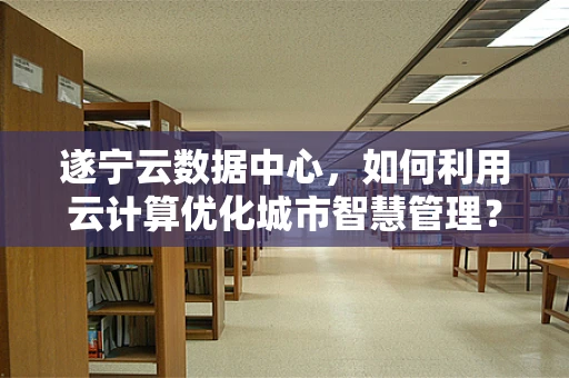 遂宁云数据中心，如何利用云计算优化城市智慧管理？